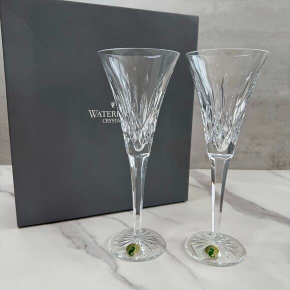 Waterford | Lismore Toasting Flutes Pair - Picture 1 of 7